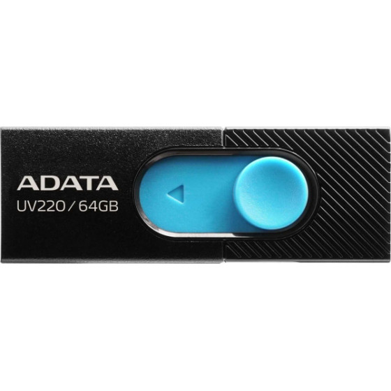 Adata USB-A 2.0 FlashDrive UV220, 64Gb - (AUV220-64G-RBKBL)