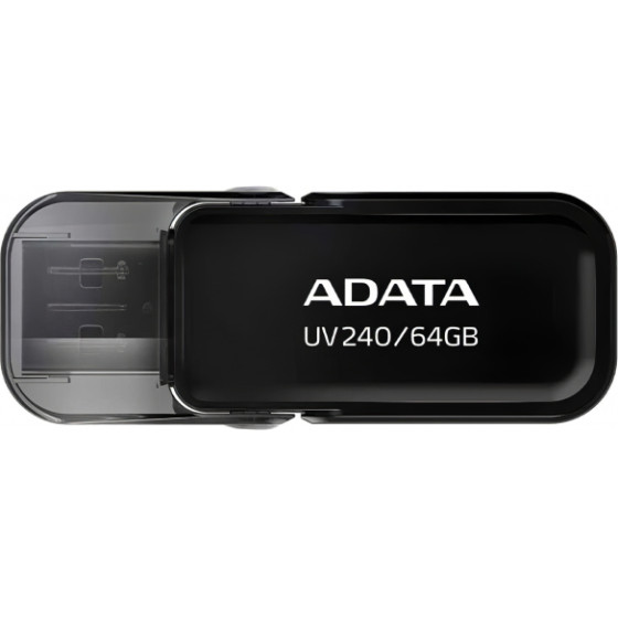 Adata USB-A 2.0 FlashDrive UV240, 64Gb - (AUV240-64G-RBK)