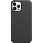 Apple Leather Case with MagSafe for iPhone 12 Pro Max, Black - (MHKM3ZE/A)