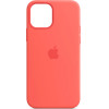 Apple Silicone Case with MagSafe for iPhone 12 Pro Max, Pink Citrus - (MHL93ZM/A)