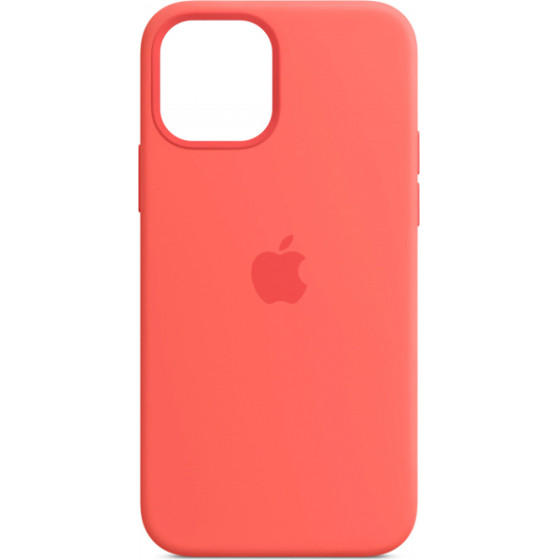 Apple Silicone Case with MagSafe for iPhone 12 Pro Max, Pink Citrus - (MHL93ZM/A)