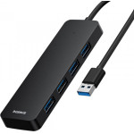 Baseus USB-A Hub UltraJoy, 4 x USB-A 3.0, 1m, Black - (B0005280B111-03)