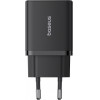 Baseus Wall Charger Cube, 30W, 3A, 1 x USB-C - 2 x USB-A, Black - (P10111402113-00)