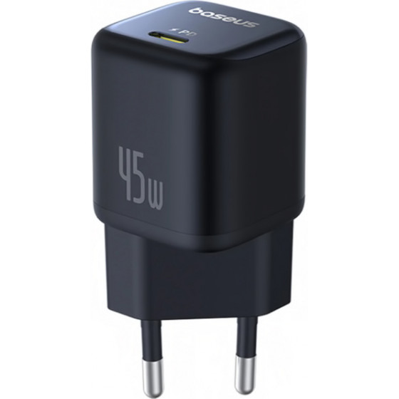 Baseus Wall Charger PicoGo, 45W, 3A, 1 x USB-C, Black - (P10176800123-00)
