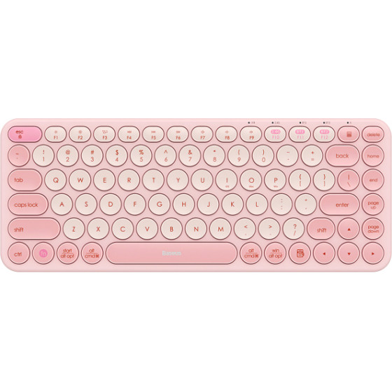 Baseus Wireless Keyboard K01A Tri-Mode, BT / Wi-Fi, Pink - (B00955503413-00)