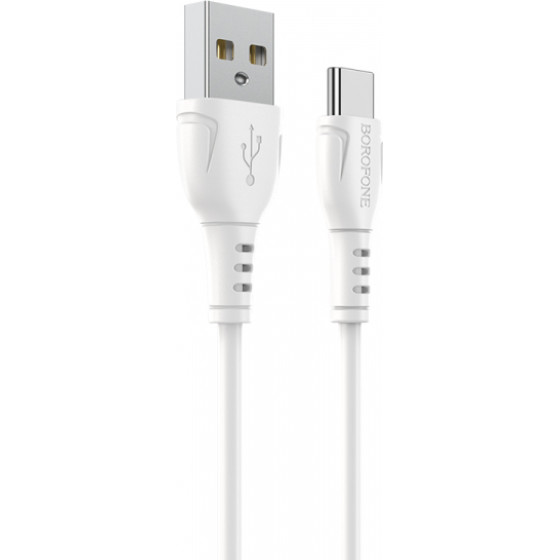 Borofone USB-A to USB-C Cable BX51 Triumph MP, 18W, 2A, 1m, White