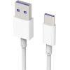 Huawei USB-A to USB-C Cable AP71, 40W, 5A, 1m, White - (4072007)