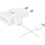 Samsung Wall Charger EP-TA200W + DG970BWE, 15W, 2A, 1 x USB-A, with USB-C Cable, White GP-PTU020SOBWQ - (GP-PTU020SOBWQ/GP-TOU021RFAWW)