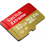 SanDisk microSDXC Memory Card Extreme, 32Gb, Class 10 / UHS-1 U3 - (SDSQXAF-032G-GN6MN)