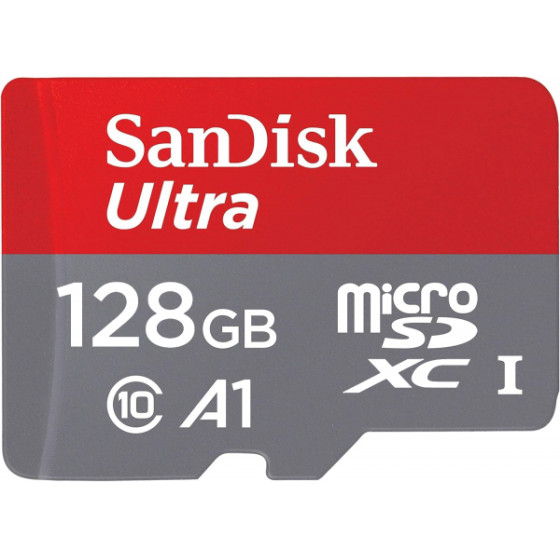 SanDisk microSDXC Memory Card Ultra, 128Gb, Class 10 / UHS-1 U1 - (SDSQUAB-128G-GN6MN)