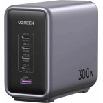 UGREEN Desktop Charger CD333 Nexode, 300W, 5A, 1 x USB-A - 4 x USB-C, Grey