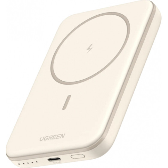 UGREEN Powerbank PB560, 5000mAh, 15W, PD + QI, Beige