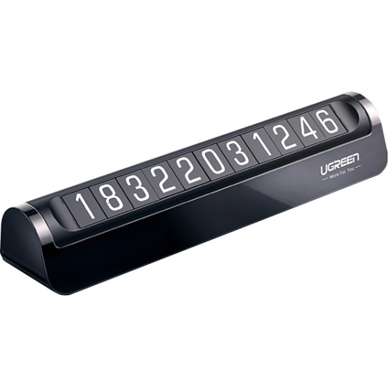 UGREEN Temporary Parking Number Plate LP178, Black