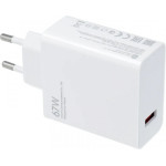 Xiaomi Wall Charger MDY-12-EH, 67W, 6.2A, 1 X USB-A, White - (470400000Z1D)