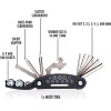 Bicycle Gear - Bike tool set in case 14 items - (871125223107)