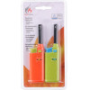 BBQ - Gas lighter for barbecue / kitchen 14 cm 2 pcs. (orange / green) - (871125222429_01)
