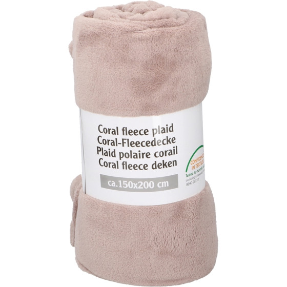 Blanket 150x200cm (beige) - (8711252031477BEIGE)