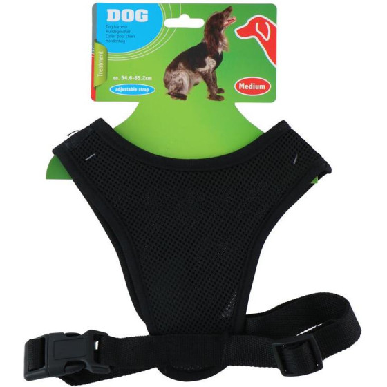Harness / dog harness 54.6 x 85.2 cm, size M (black) - (8711252190006)
