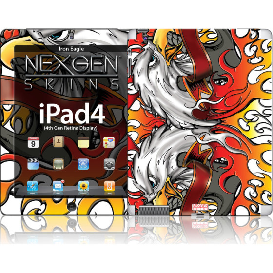 Nexgen Skins with 3D effect for iPad 2/3/4 (Iron Eagle 3D) - (IPAD40009)