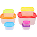 Set of 7 food storage containers - (8711252324661)