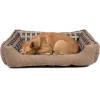 Soft bed sofa for a dog 75 x 58 x 19 cm size. L (beige) - (8711252180090BEIGE)