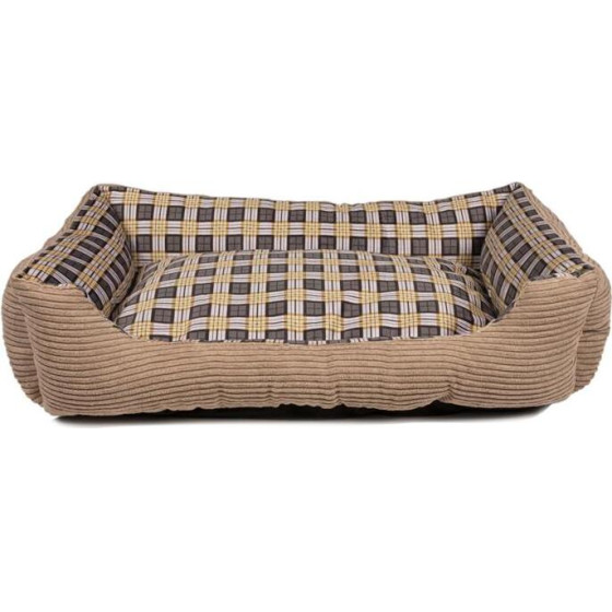 Soft bed sofa for a dog 75 x 58 x 19 cm size. L (beige) - (8711252180090BEIGE)