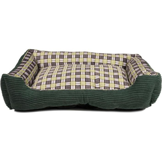 Soft bed sofa for a dog 75 x 58 x 19 cm size. L (green) - (8711252180090GREEN)