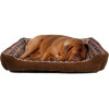 Soft bed sofa for a dog 90 x 70 x 20 cm, size XL (brown) - (8711252180106BROWN)