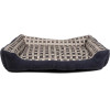 Soft bed sofa for a dog 90 x 70 x 20 cm, size XL (navy blue) - (8711252180106BLACK)