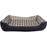 Soft bed sofa for a dog 90 x 70 x 20 cm, size XL (navy blue) - (8711252180106BLACK)