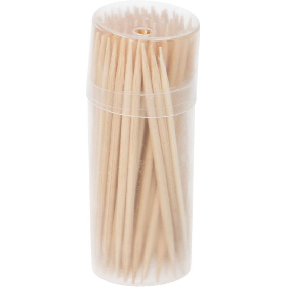 Toothpicks 6x100 pcs. natural bamboo - (8711252092515)