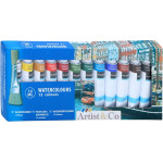 Watercolor paints in 12ml tubes 12 pcs. - (8711252185873)