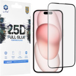 Lito - 2.5D FullGlue Glass - iPhone 15 - Black