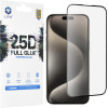 Lito - 2.5D FullGlue Glass - iPhone 15 Pro Max - Black