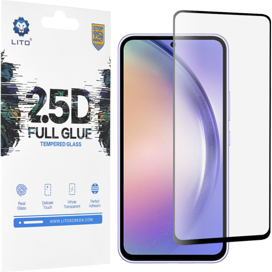 Lito - 2.5D FullGlue Glass - Samsung Galaxy A54 - Black