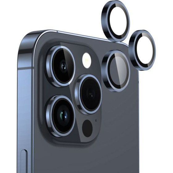Lito - S+ Camera Glass Protector - iPhone 15 Pro / iPhone 15 Pro Max - Blue Titanium