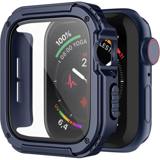 Lito - Watch Armor 360 Case + Screen Protector - Apple Watch 1 / 2 / 3 (38mm) - Blue