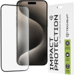 Techsuit - 111D Full Cover / Full Glue Glass - iPhone 15 Pro Max - Black