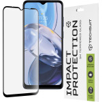 Techsuit - 111D Full Cover / Full Glue Glass - Motorola Moto E22 / Moto E22i / Moto E13 - Black
