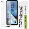 Techsuit - 111D Full Cover / Full Glue Glass - Motorola Moto G14 / Moto G54 / Moto G54 Power Edition / Moto G64 - Black