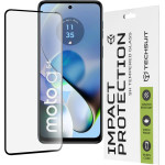 Techsuit - 111D Full Cover / Full Glue Glass - Motorola Moto G14 / Moto G54 / Moto G54 Power Edition / Moto G64 - Black