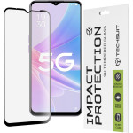 Techsuit - 111D Full Cover / Full Glue Glass - Oppo A58 5G / A78 5G - Black