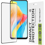 Techsuit - 111D Full Cover / Full Glue Glass - Oppo A78 4G - Black