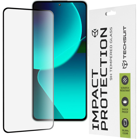 Techsuit - 111D Full Cover / Full Glue Glass - Xiaomi 13T / 13T Pro - Black