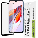 Techsuit - 111D Full Cover / Full Glue Glass - Xiaomi Redmi 10C / Redmi 12C / Poco C40 - Black