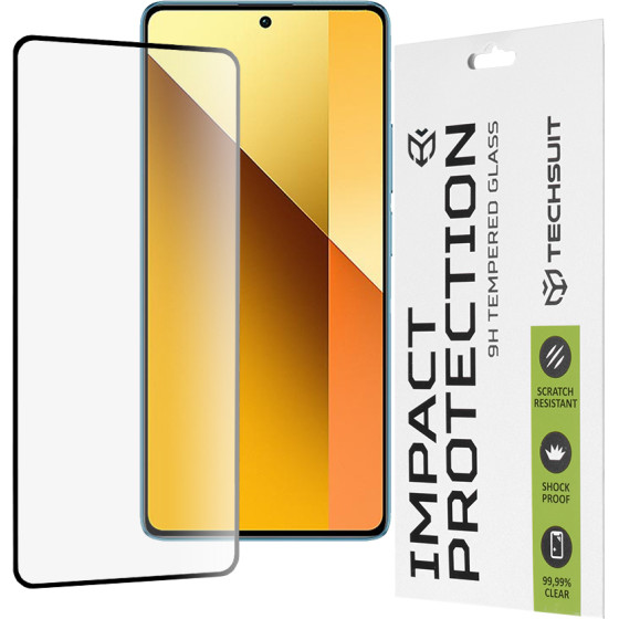 Techsuit - 111D Full Cover / Full Glue Glass - Xiaomi Redmi Note 13 5G - Black