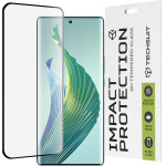 Techsuit - 111D Full Cover / Full Glue Glass / 3D Curved Screen - Honor Magic5 Lite - Black