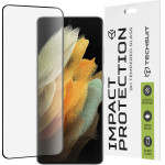Techsuit - 111D Full Cover / Full Glue Glass / 3D Curved Screen - Samsung Galaxy S21 Ultra 5G - Black