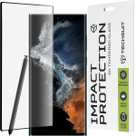 Techsuit - 111D Full Cover / Full Glue Glass / 3D Curved Screen - Samsung Galaxy S22 Ultra 5G - Black