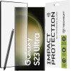 Techsuit - 111D Full Cover / Full Glue Glass / 3D Curved Screen - Samsung Galaxy S23 Ultra - Black